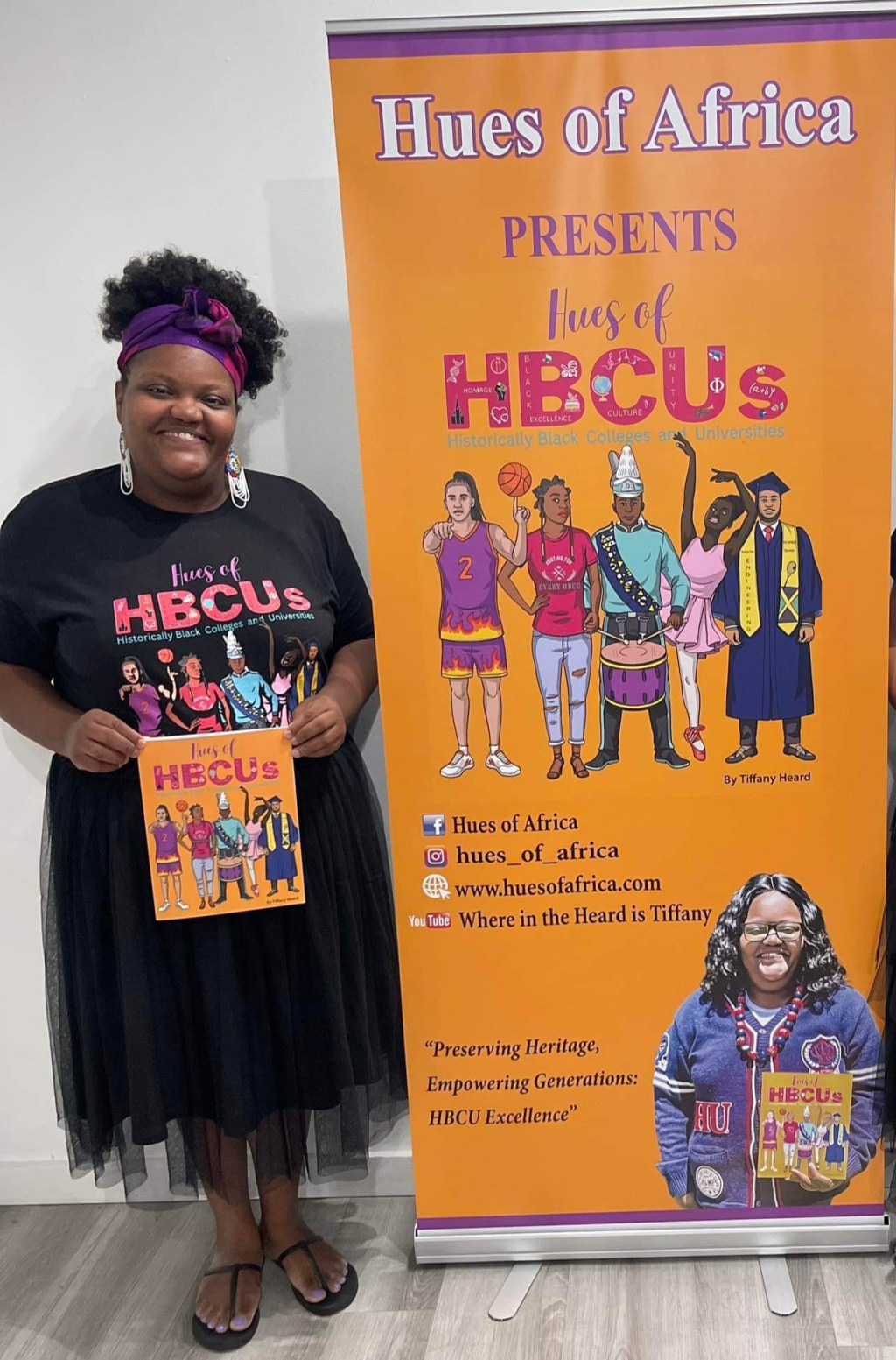 Tiffany Heard, Founder of Hues of Africa: Journey Between the Lines & Hues of&nbsp;HBCUs